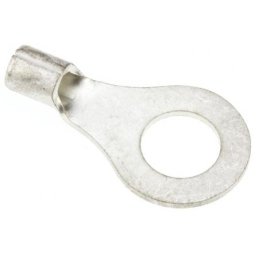 Očková koncovka, řada: R, 6 mm, Šedá, min. AWG: 16 AWG, max. AWG: 14 AWG, Neizolované, JST
