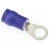 Očková koncovka, řada: R, 4 mm, Modrá, min. AWG: 16 AWG, max. AWG: 14 AWG, Izolované, JST