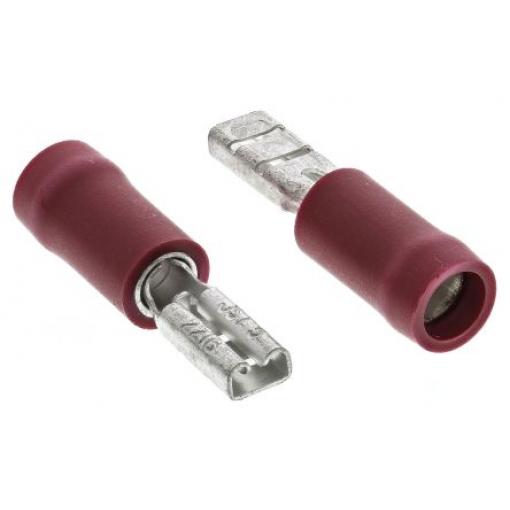 JST Zásuvný konektor, řada: FVDDF Izolované, 2.79 x 0.5 mm, Červená Vnitřní, celková délka: 17.9 mm, izolační: Vinyl,