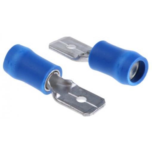 JST Zásuvný konektor, řada: FVDDM Izolované, 6.3 x 0.8 mm, Modrá Vnější, celková délka: 20.5 mm, izolační: Vinyl, min.