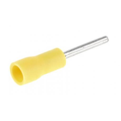 Krimpovací kolíkový konektor, řada: FVPC Izolované, průměr kolíku: 1.2 mm délka kolíku 10 mm barva Žlutá, max. AWG: 22