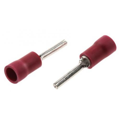 Krimpovací kolíkový konektor, řada: FVPC Izolované, průměr kolíku: 1.9 mm délka kolíku 12 mm barva Červená, max. AWG: 16
