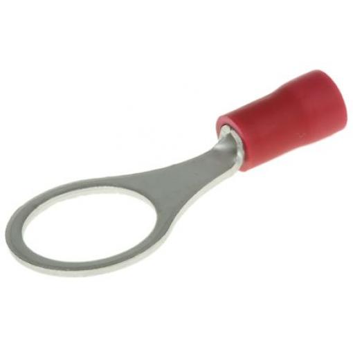 Očková koncovka, řada: FV, M10, Červená, min. AWG: 22 AWG, max. AWG: 16 AWG, Izolované, JST