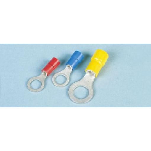 Očková koncovka, řada: FV, 8 mm, Modrá, min. AWG: 16 AWG, max. AWG: 14 AWG, Izolované, JST
