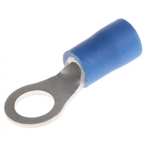 Očková koncovka, řada: FV, 5 mm, Modrá, min. AWG: 16 AWG, max. AWG: 14 AWG, Izolované, JST