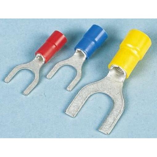 Krimpovací plochý konektor, řada: FVWS2, Izolované, M3.5 barva Modrá, max. AWG: 14 AWG, min. AWG: 16 AWG, JST, izolační: