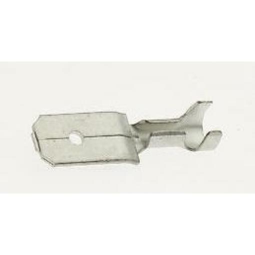 JST Zásuvný konektor, řada: Tab-on Tab Neizolované, 6.35 x 0.8 mm, Stříbrná Vnější, celková délka: 20.8 mm, min. AWG: 20