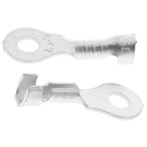Očková koncovka, řada: LRB, pokovení: Cín, M3, Šedá, min. AWG: 20 AWG, max. AWG: 18 AWG, Neizolované, JST
