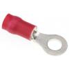Očková koncovka, řada: R, 4 mm, Červená, min. AWG: 22 AWG, max. AWG: 16 AWG, Izolované, JST
