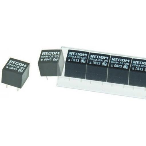 Recom Měnič DC/DC RNM, výstup: 12 V dc 500 V ac, Vin 3.63V dc 83 mA 1 W -40 °C 85 °C Průchozí otvor