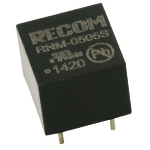 Recom Měnič DC/DC RNM, výstup: 5 V dc 1 kV dc, Vin 5V dc 200 mA, Vin 4.5V 1 W -40 °C 85 °C Průchozí otvor