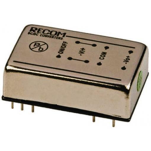Recom Měnič DC/DC RP08-AW, výstup: 5 V dc 1.6 kV dc, Vin 36V dc 800 mA, Vin 9V 8 W -40 °C 85 °C Průchozí otvor