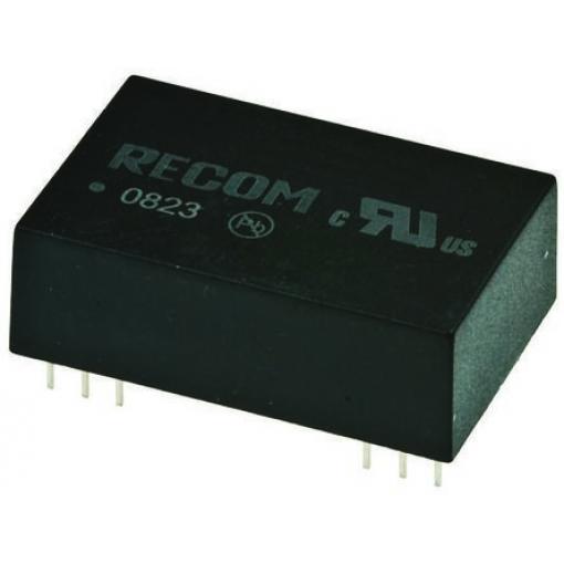 Recom Měnič DC/DC REC3, výstup: 12 V dc 500 V ac, Vin 13.8V dc 125 mA, Vin 10.2V 3 W -40 °C 85 °C Průchozí otvor