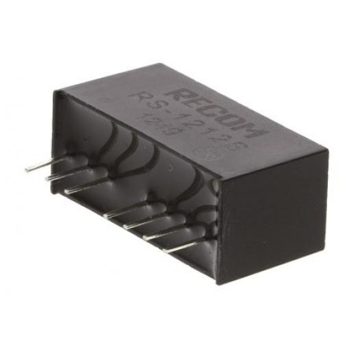 Recom Měnič DC/DC RS, výstup: 12 V dc 500 V ac, Vin 18V dc 166 mA, Vin 9V 2 W -40 °C 85 °C Průchozí otvor