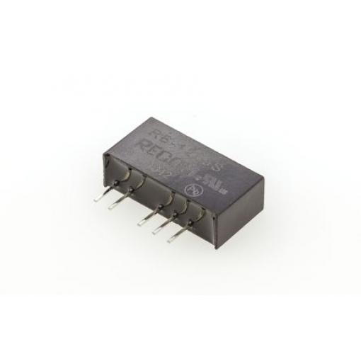 Recom Měnič DC/DC RB, výstup: 5 V dc 500 V ac, Vin 12V dc 200 mA, Vin 0V ac 1 W -40 °C 85 °C Průchozí otvor