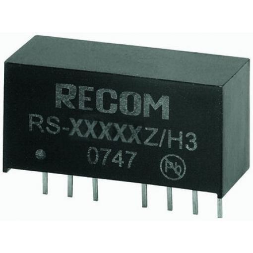 Recom Měnič DC/DC RS, výstup: 5 V dc 3 kV dc, Vin 72V dc 200 mA, Vin 18V 2 W -40 °C 85 °C Průchozí otvor