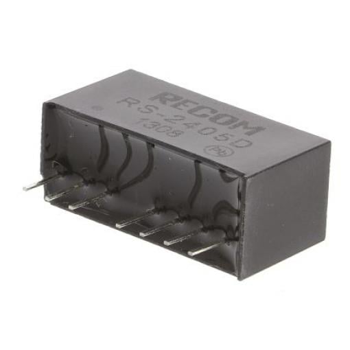 Recom Měnič DC/DC RS, výstup: 5 V dc 500 V ac, Vin 36V dc 200 mA, Vin 18V 2 W -40 °C 85 °C Průchozí otvor