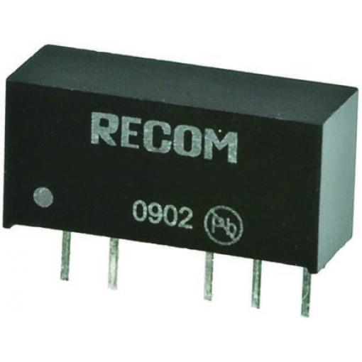 Recom Měnič DC/DC RBM, výstup: 12 V dc 3 kV dc, Vin 5.5V 83 mA, Vin 4.5V 1 W -40 °C 85 °C Průchozí otvor
