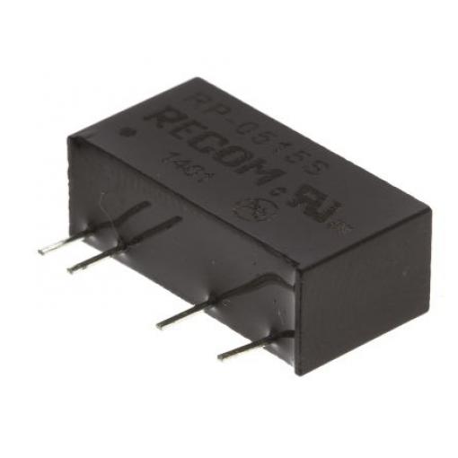 Recom Měnič DC/DC RP, výstup: 15 V dc 2.6 kV ac, Vin 5V dc 66 mA, Vin 4.5V 1 W -40 °C 85 °C Průchozí otvor