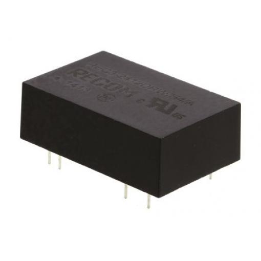 Recom Měnič DC/DC REC3, výstup: 12 V dc 4 kV dc, Vin 36V dc 125 mA, Vin 18V 3 W -40 °C 85 °C Průchozí otvor