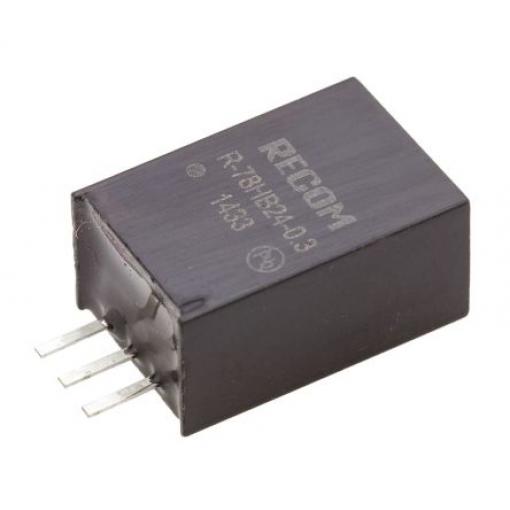 Recom Spínací regulátor, výstup: 24 V dc Průchozí otvor 300 mA 72V dc, počet výstupů: 1