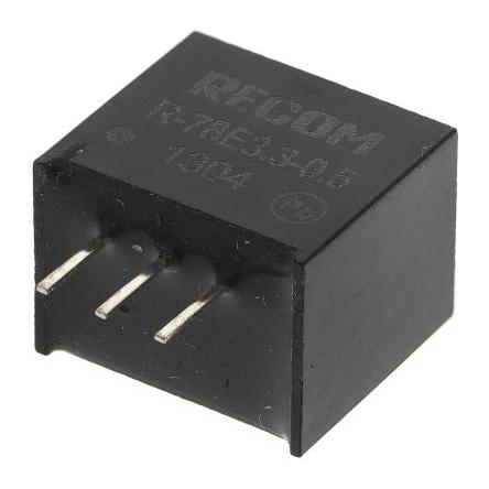 Recom Spínací regulátor, výstup: 12V dc Průchozí otvor 500 mA 28V dc, počet výstupů: 1
