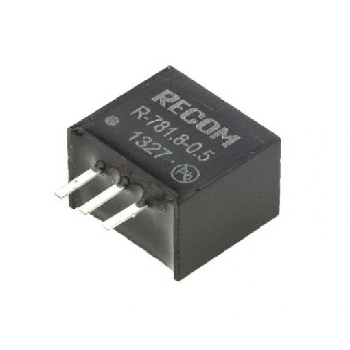 Recom Spínací regulátor, výstup: 1.8V dc Průchozí otvor 500 mA, počet výstupů: 1