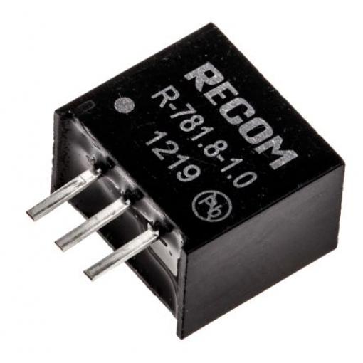 Recom, výstup: 1.8V dc
