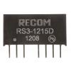Recom Měnič DC/DC RS3, výstup: ±15 V 500 V ac, Vin 18V, Vin 9V 3 W -40 °C 85 °C Průchozí otvor