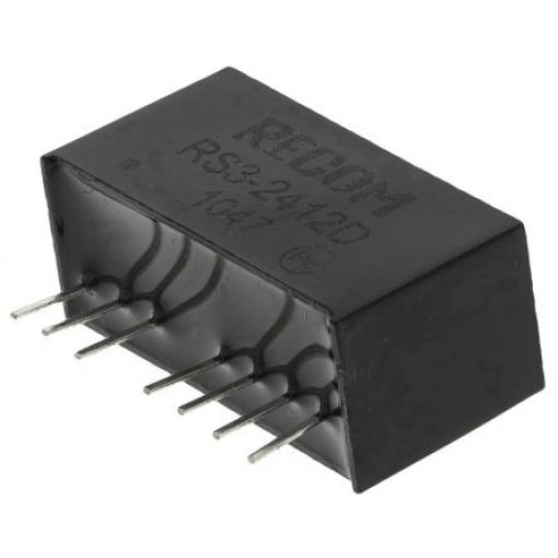 Recom Měnič DC/DC RS3, výstup: ±12 V 500 V ac, Vin 36V dc, Vin 18V 3 W -40 °C 85 °C Průchozí otvor