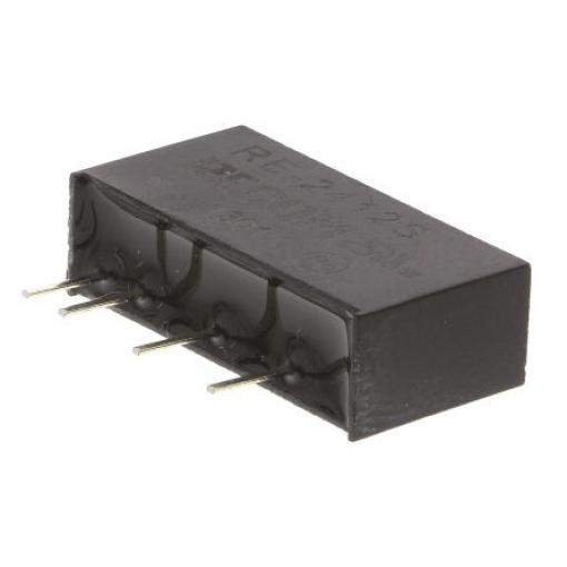 Recom Měnič DC/DC RE, výstup: 12 V dc 1 kV dc, Vin 24V dc 84 mA, Vin 3.3V 1 W -40 °C 85 °C Průchozí otvor