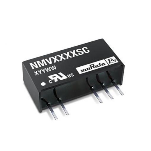 Murata Power Solutions Měnič DC/DC NMV, výstup: 15 V dc 3 kV dc, Vin 13.2V dc 33 mA, Vin 10.8V 1 W -40 °C 85 °C Průchozí
