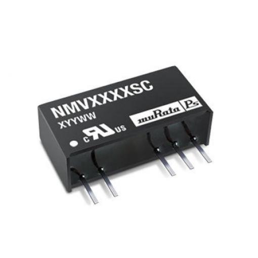 Murata Power Solutions Měnič DC/DC NMV, výstup: 4.5 V dc, 5.5 V dc 3 kV dc, Vin 5.5V dc, Vin 4.5V 1 W 85 °C 85 °C