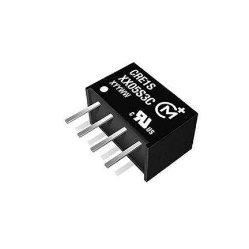 Murata Power Solutions Měnič DC/DC CRE1, výstup: 5 V dc 3 kV dc, Vin 5.5V dc, Vin 4.5V 1 W -40 °C 85 °C Průchozí otvor
