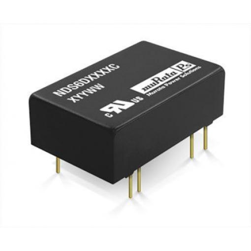 Murata Power Solutions Měnič DC/DC NDS6, výstup: 15 V dc 1.5 kV dc, Vin 36V dc 0.2 mA, Vin 18V 6 W -40 °C 85 °C Průchozí