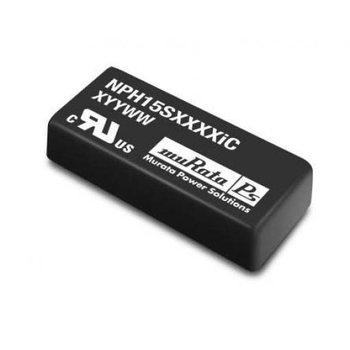 DC-DC převodník 15W, výstup: 12V dc 1.3A 1.5kV dc, Vin 36 → 75 V DC
