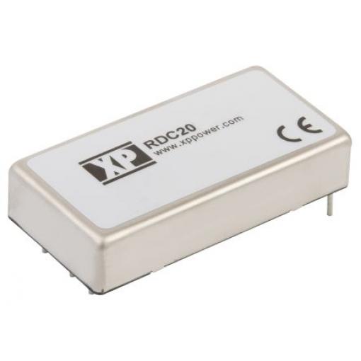 DC-DC převodník 20W, výstup: ±5V dc ±2A 1.5kV ac Ano, Vin 36 → 140 V DC Ne