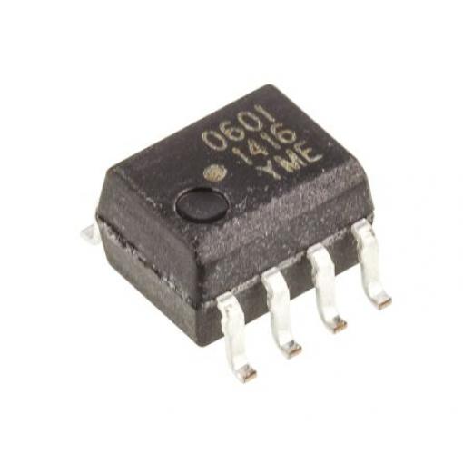 Broadcom Optočlen HCPL-0601-000E, řada: HCPL, počet kolíků: 8 kolíkový, počet kanálů: 1 vstup DC Povrchová montáž SOIC