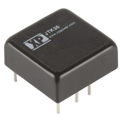 XP Power Měnič DC/DC JTK30, výstup: 15 V dc 1.6 kV dc, Vin 75V dc 0.6 A, Vin 36V 30 W -40 °C 85 °C Průchozí otvor