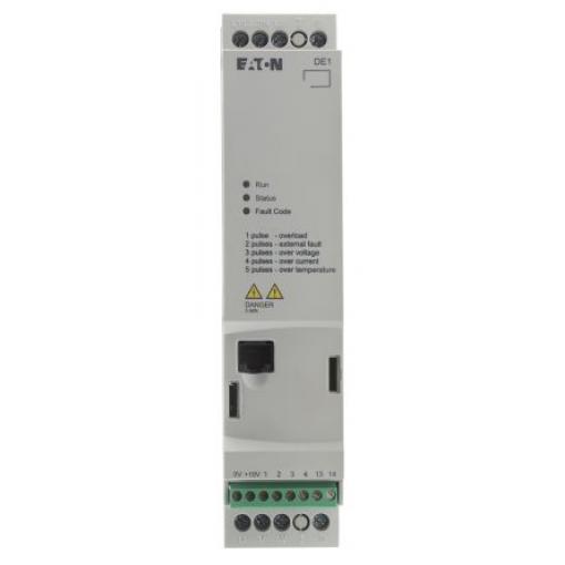 Startér s regulací rychlosti, řada: DE11 0.75 kW 3 480 V ac IP20 Eaton 2.1 A