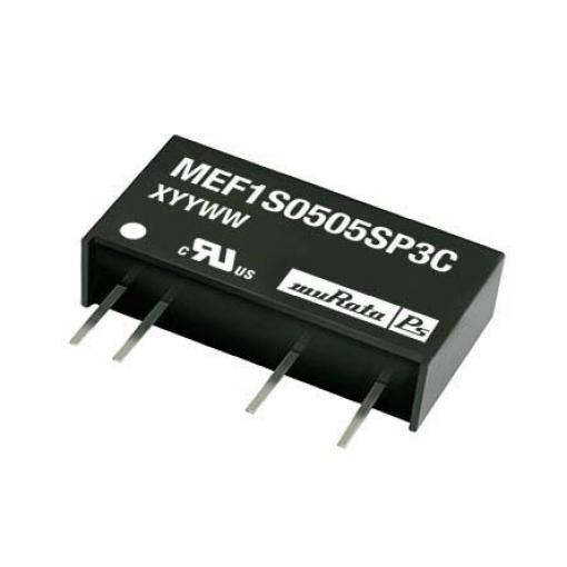 Murata Power Solutions Měnič DC/DC MEF1, výstup: 5 V dc 1 kV dc, Vin 12.6V dc 200 mA, Vin 11.4V 1 W -40 °C 85 °C
