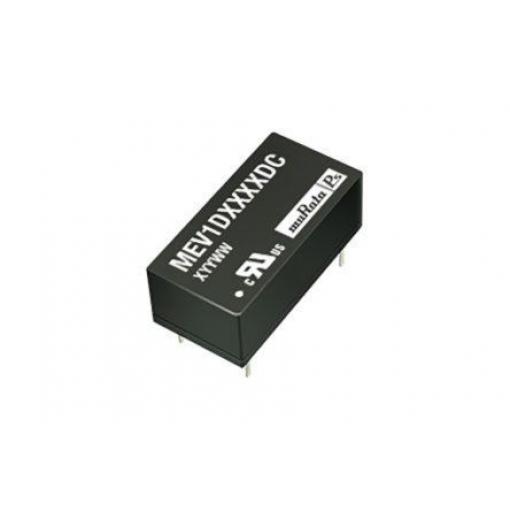 Murata Power Solutions Měnič DC/DC MEV1, výstup: 5 V dc 3 kV dc, Vin 5.5V dc 200 mA, Vin 4.5V 1 W -40 °C 85 °C Průchozí