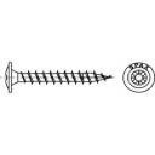 159777 vrut s půlkulatou hlavou 3.5 mm 30 mm křížová drážka Pozidriv ocel galvanizováno zinkem 3000 ks