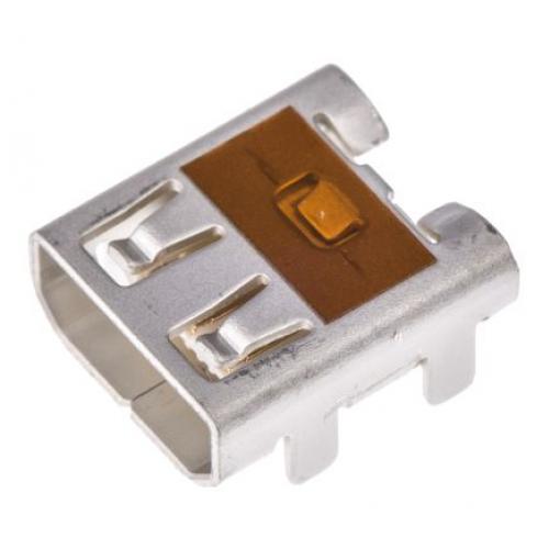 Molex Konektor HDMI, číslo řady: 46765, Type D Vnitřní, počet kontaktů: 19, orientace těla: Pravý úhel, 30 V