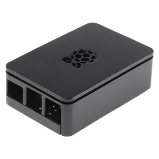 Pouzdro Raspberry Pi ABS Černá 93.7 x 62.6 x 31.5mm