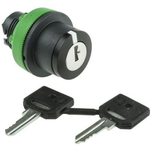Schneider Electric Hlava klíčového spínače, řada: Harmony XB5 3polohová Vratná pružina, průměr výřezu: 30 mm