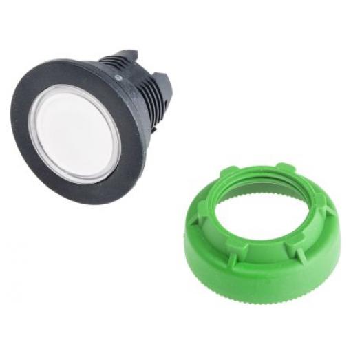 Schneider Electric Hlava tlačítka, řada: Harmony XB5 Bílá Okamžité, průměr výřezu: 30 mm IP66, IP67, IP69K