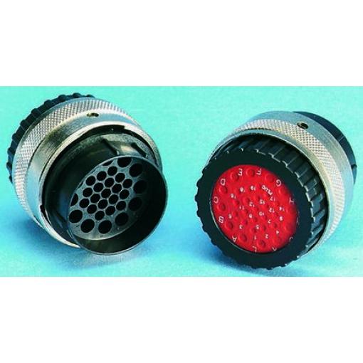 Kulatý konektor, počet kontaktů: 24, Kabel, velikost: Standard ITT Cannon, pohlaví kontaktu: Vnější, orientace těla: