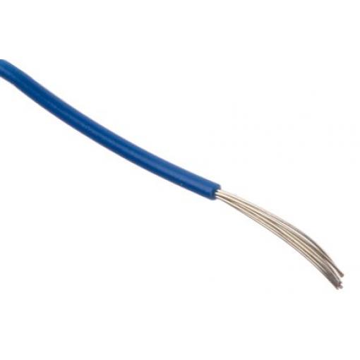 Zapojovací vodič plocha průřezu 0,2 mm², prameny vodičů: 7/0,20 mm, Modrá, 300 V 30m 24 AWG Alpha Wire UL1061