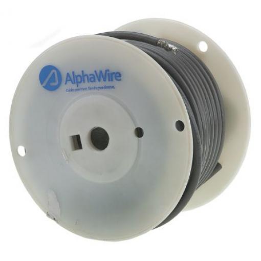Alpha Wire Cat5 Ethernetové kabely, řada: Alpha Essentials Coaxial Cable, Šedá, Polyvinylchlorid, 300V 30 m 8, typ